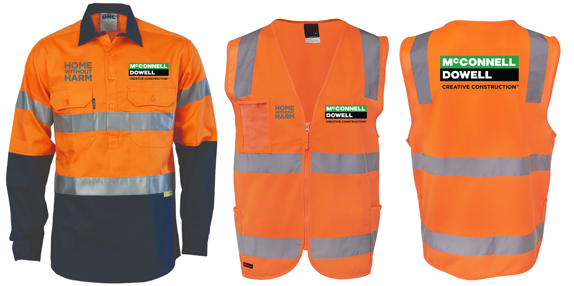 Hi vis PPE branded