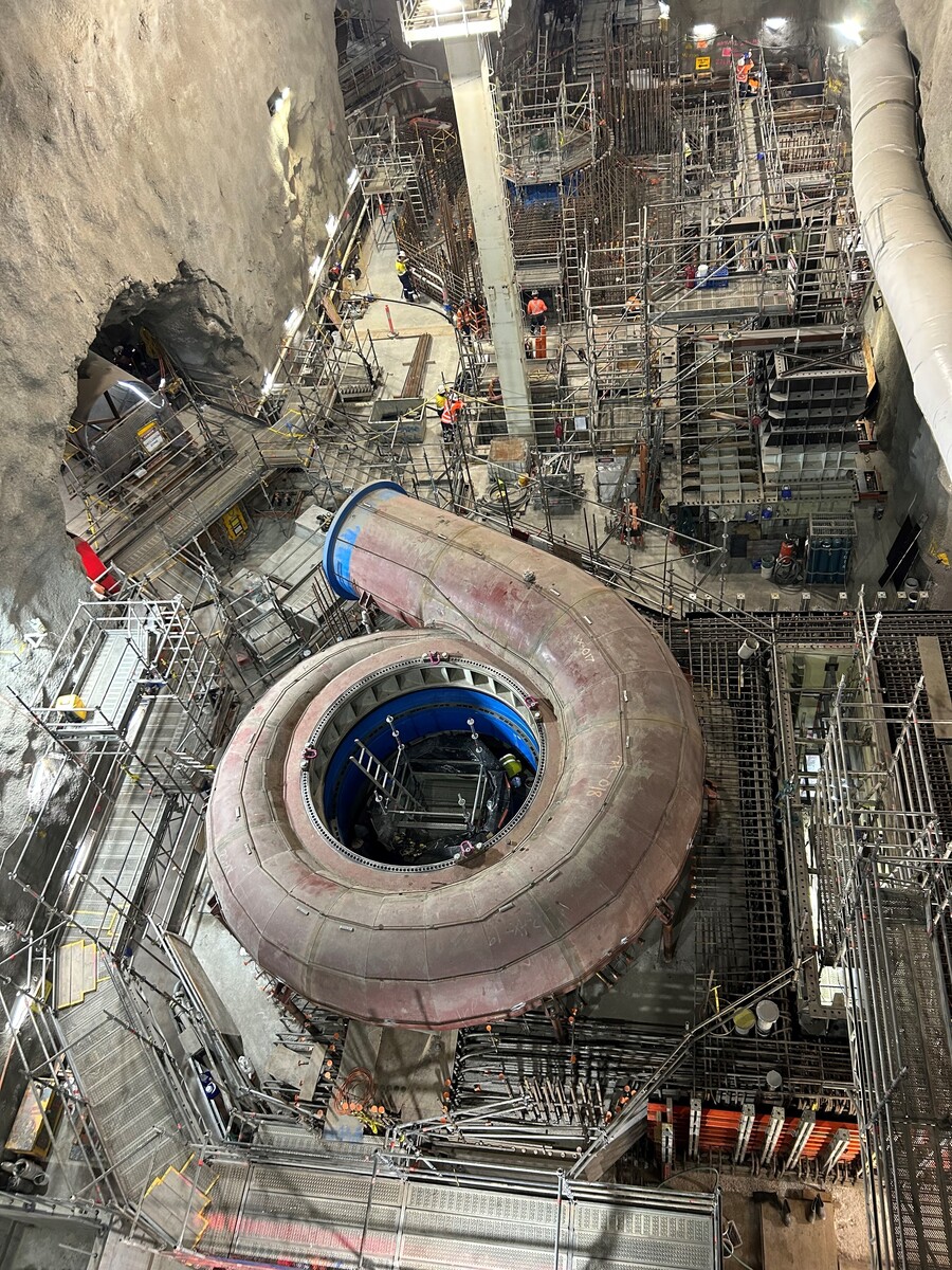 Kidston Pumped Storage Hydro Spiral Case Installation 2