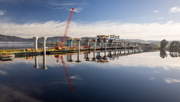 New Bridgewater Bridge - January flyover